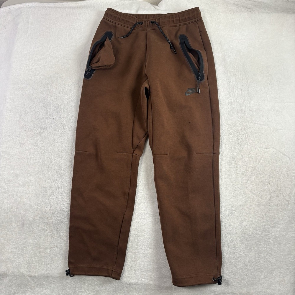 Nike Brown Tech Fleece Sweatpants Activewear Athletic Joggers Men's Small